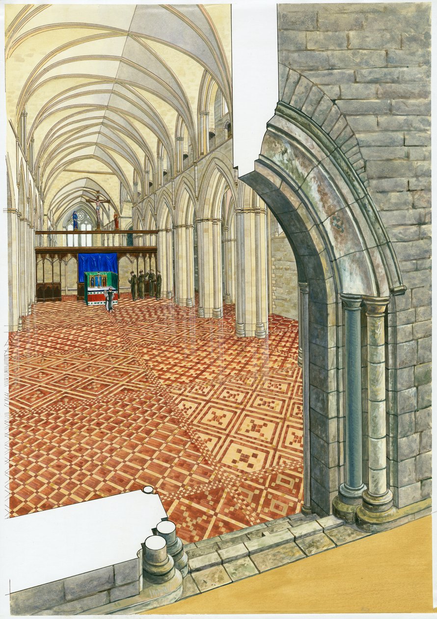 Abadia de Netley, século XIV, c1990-2010 de Roger Hutchins
