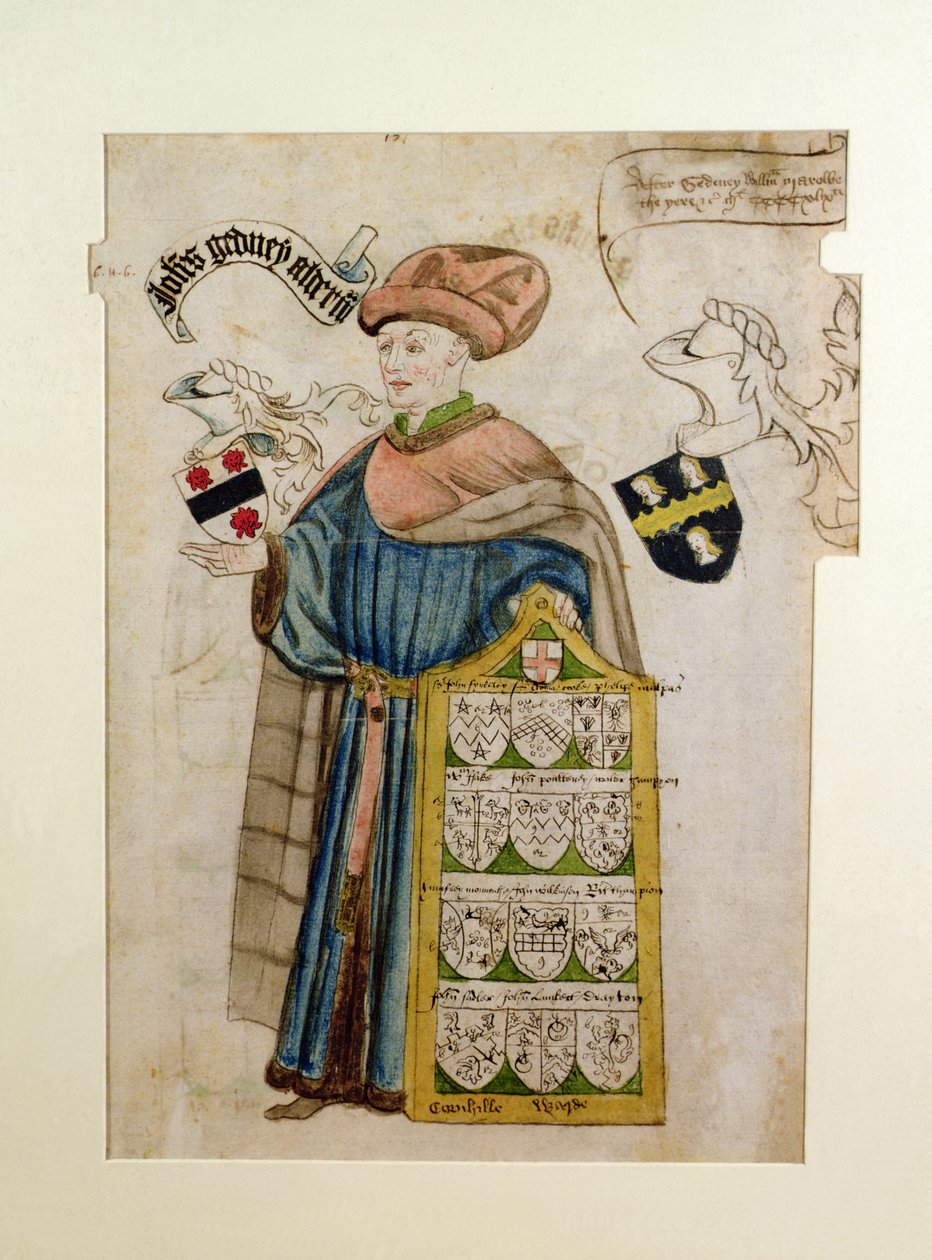 John Gedney in the Robes of the City Alderman, c.1450 (aguarela sobre papel) de Roger Leigh