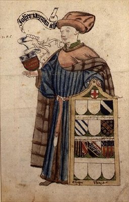John Norman no Robes of the City Alderman, c.1450 (aguarela sobre papel) de Roger Leigh