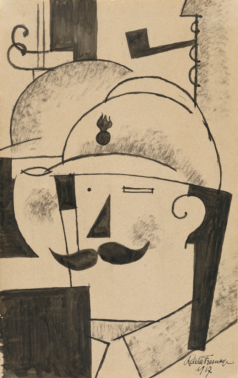 Deux Fantassins Casqu?s (Dois Helmeted Infantrymen) de Roger de La Fresnaye