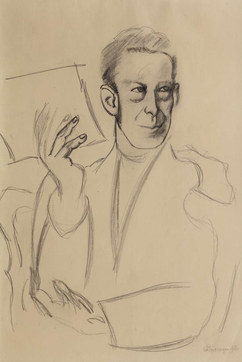 Estudo para o retrato de Jean-Louis Gampert de Roger de La Fresnaye