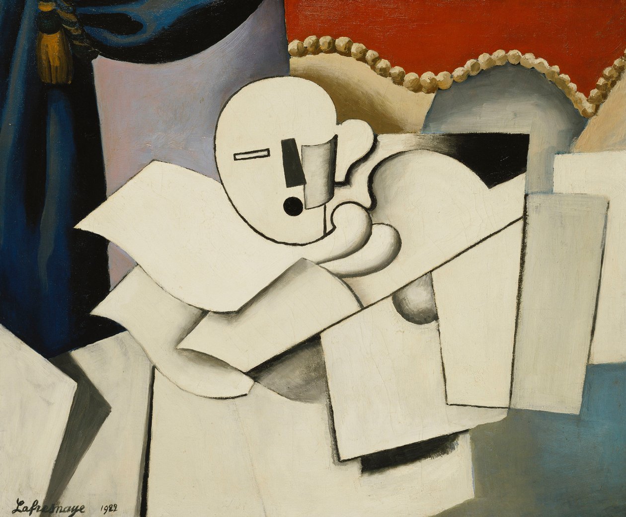 O palhaço; Le Pierrot, 1922 de Roger de La Fresnaye