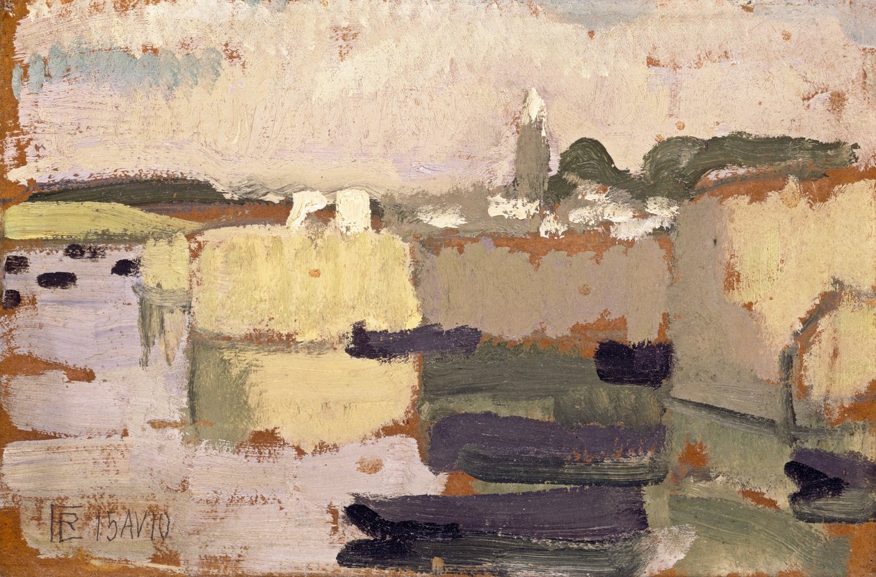 Aldeia à Beira da Água, 1910. de Roger de La Fresnaye