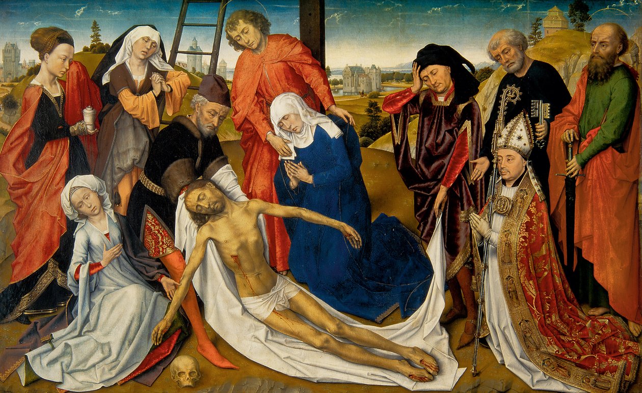 Lamentação sobre o Cristo morto, c. 1460-1464 de Rogier van der Weyden