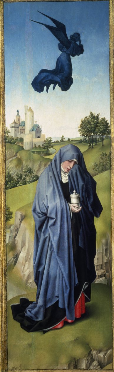 Maria Madalena, Tríptico da Crucificação, c.1445 de Rogier van der Weyden