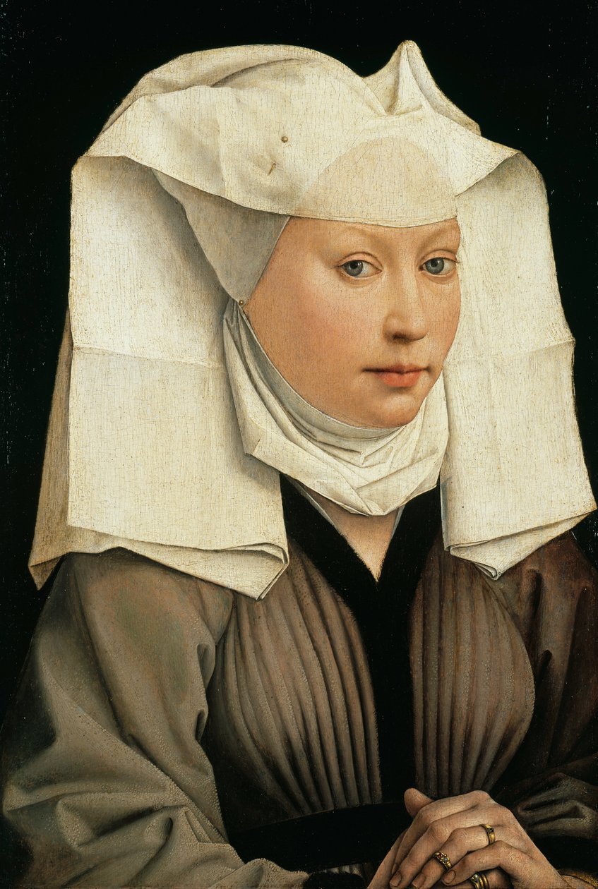 Retrato, de, um, mulher, com, um, winged, capela de Rogier van der Weyden