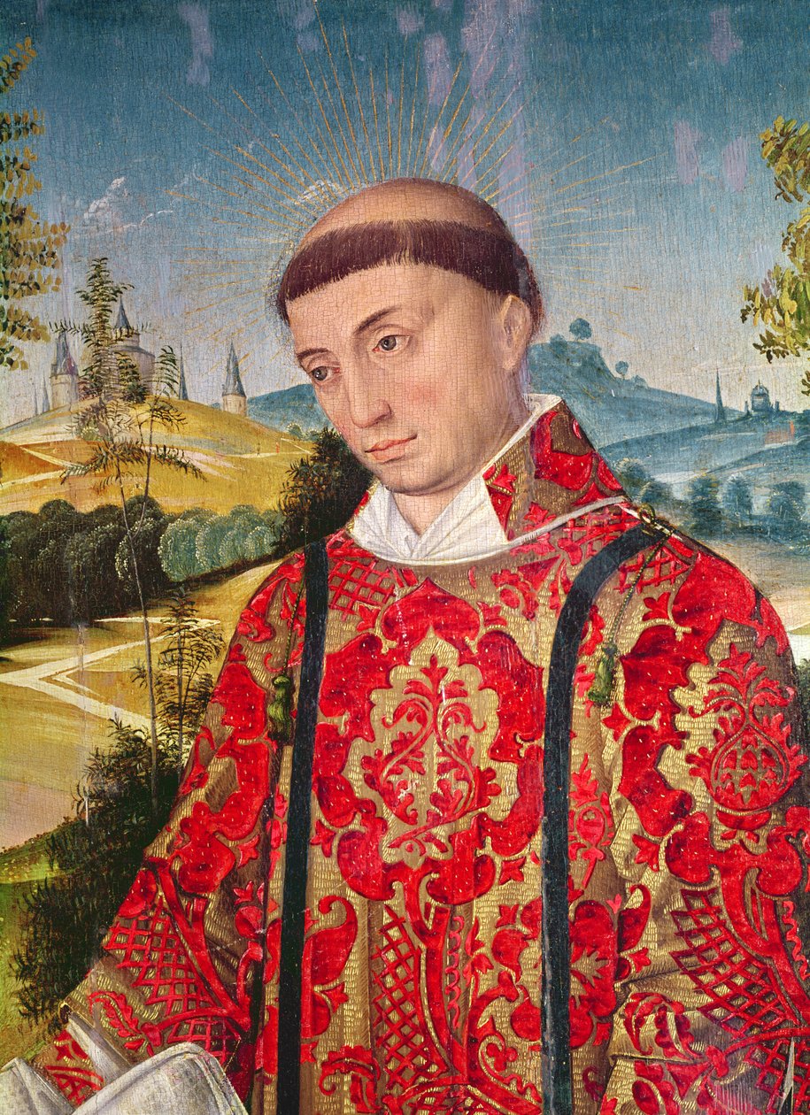 Saint Laurence, 1460-66 (detalhe de 344039) de Rogier van der Weyden