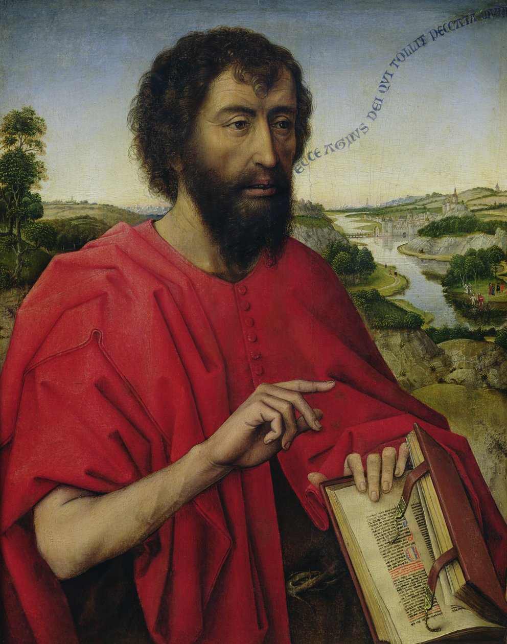 São João Batista, painel da mão esquerda do Tríptico da Família Braque de Rogier van der Weyden