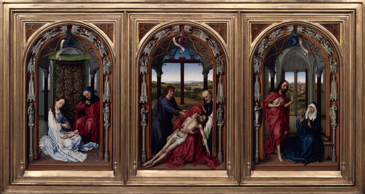 O Altar de Nossa Senhora (Altar de Miraflores) de Rogier van der Weyden