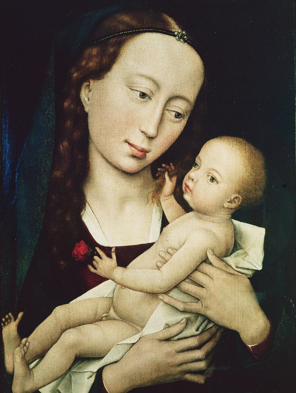 A Virgem e o Menino, 1455 de Rogier van der Weyden