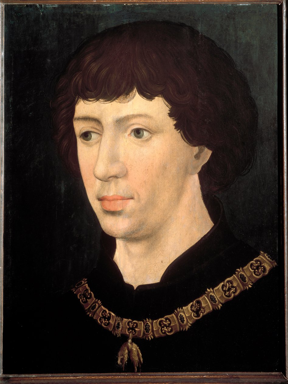 Retrato de Carlos, o Temerário de Rogier van der (follower of) Weyden