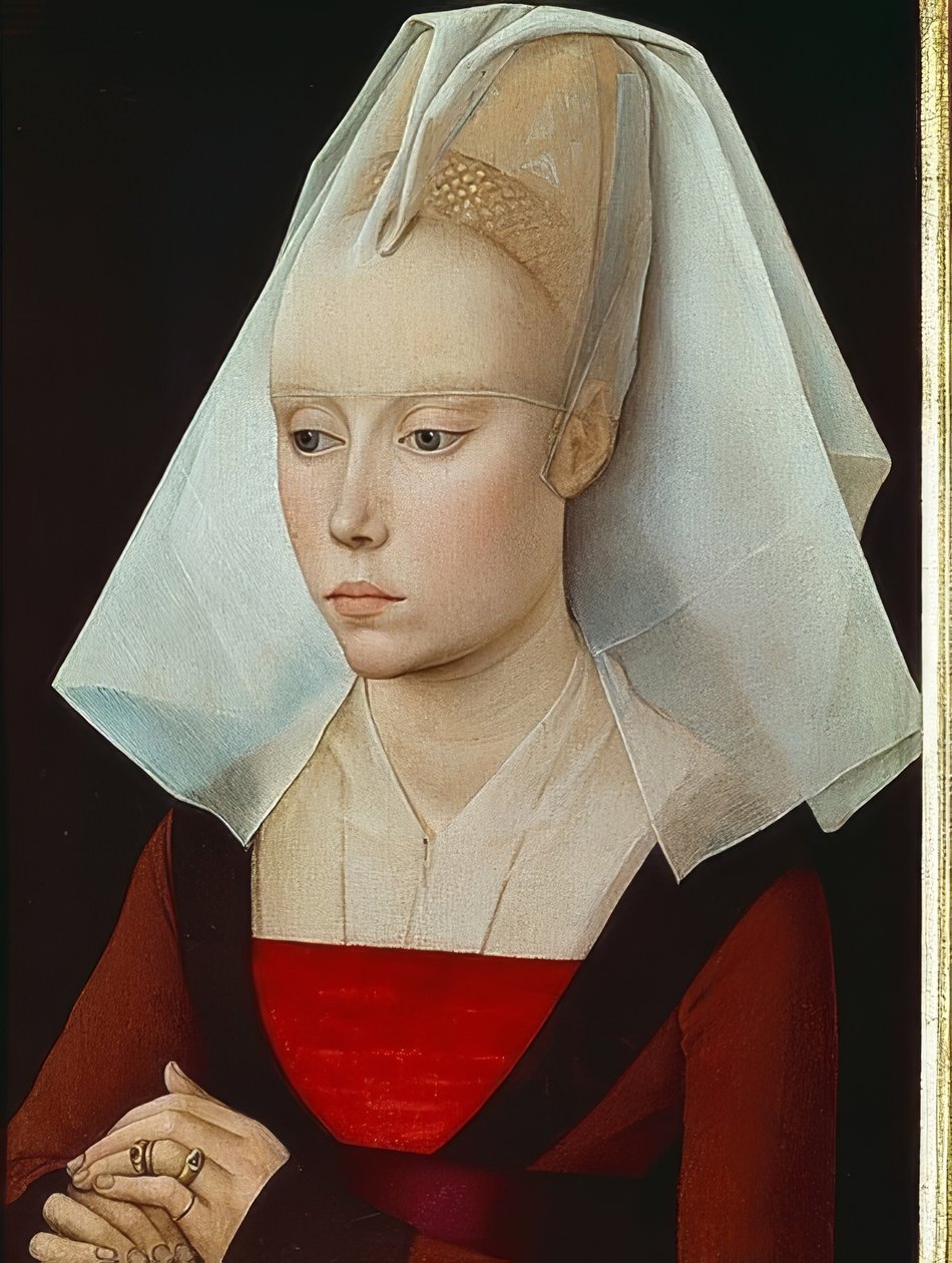 Retrato de uma senhora Por volta de 1460 de Rogier van der Weyden