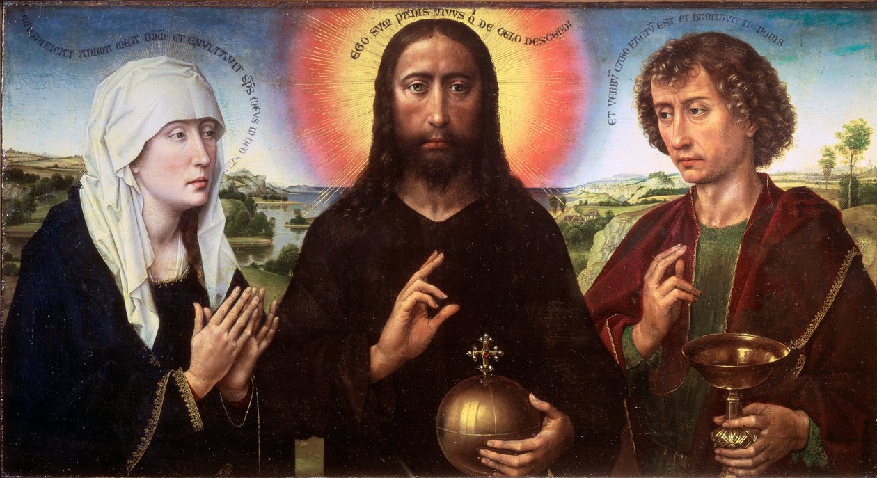 Cristo redentor entre a Virgem e São João Evangelista (o Tríptico Braque), cerca de 1450 (Óleo sobre madeira) de Rogier van der Weyden