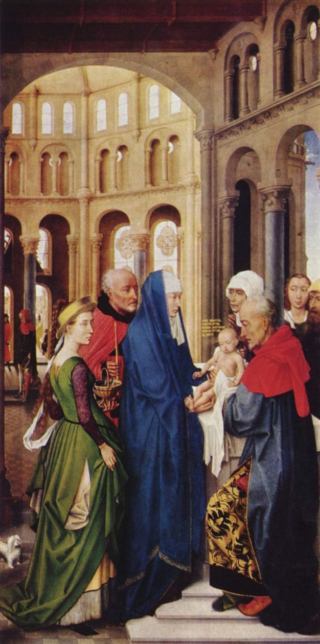 Columba-Altar: Darbringung im Tempel de Rogier van der Weyden