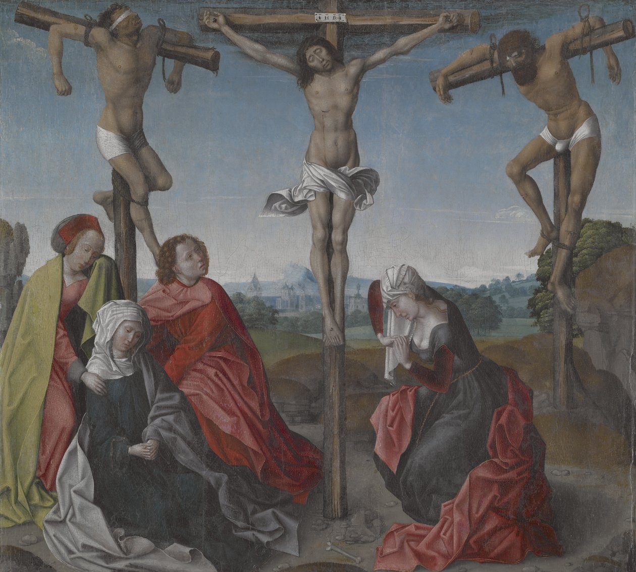 Crucifixo, c.1500 (óleo sobre tela) de Rogier van der Weyden