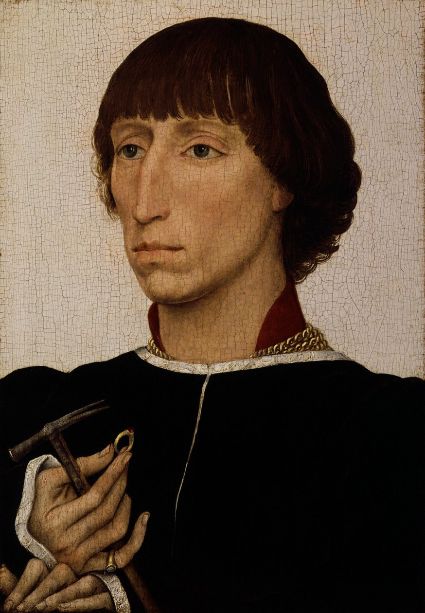 Francesco d&39;Este, c.1460 (óleo sobre madeira) de Rogier van der Weyden