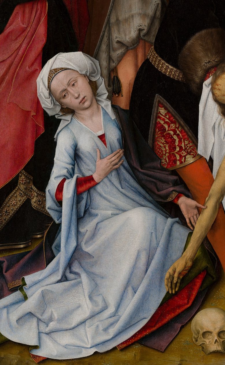 Lamentação (Mauristhuis) pormenor de Maria Madalena de Rogier van der Weyden