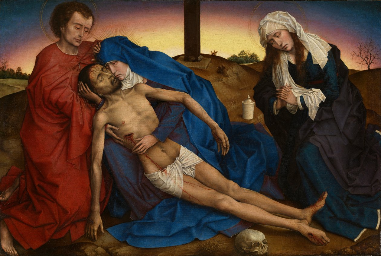 Pieta, c.1441 (óleo no painel) de Rogier van der Weyden