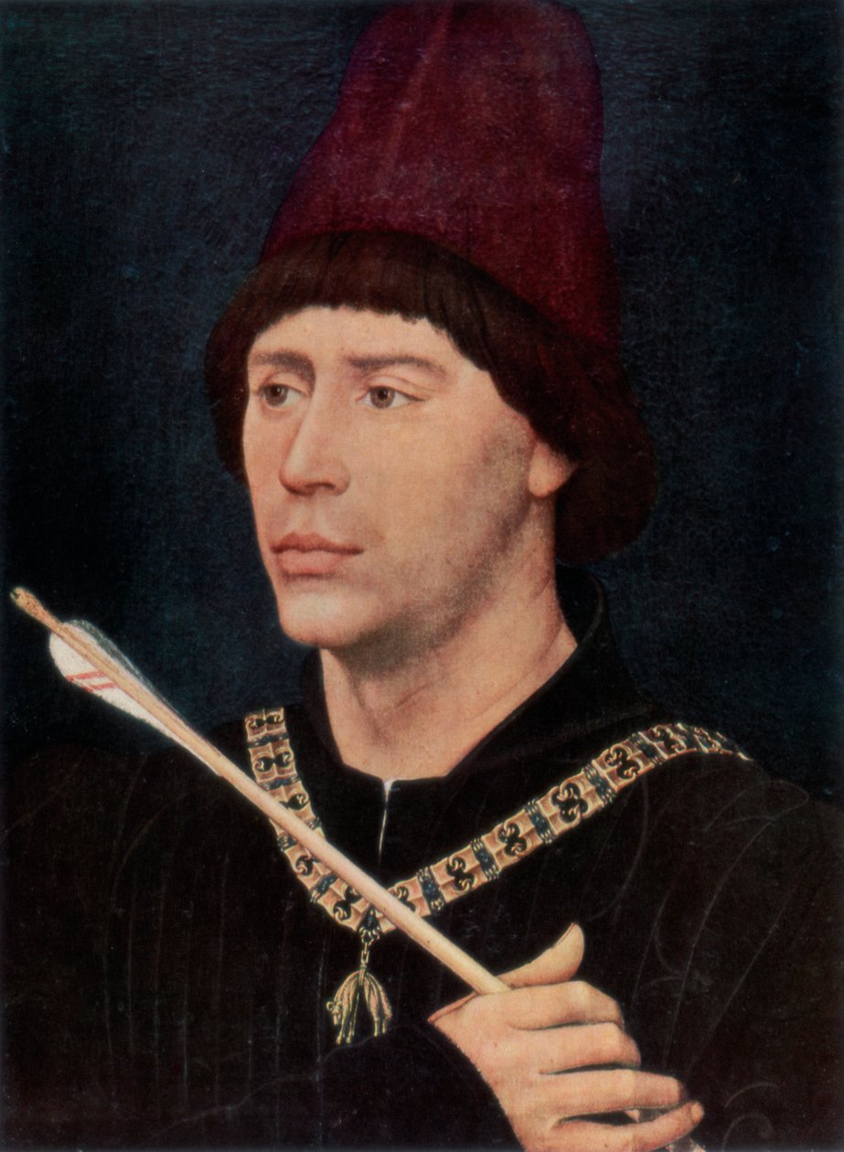 Retrato de Antoine, Bastardo da Borgonha, c1456, 1927 de Rogier van der Weyden