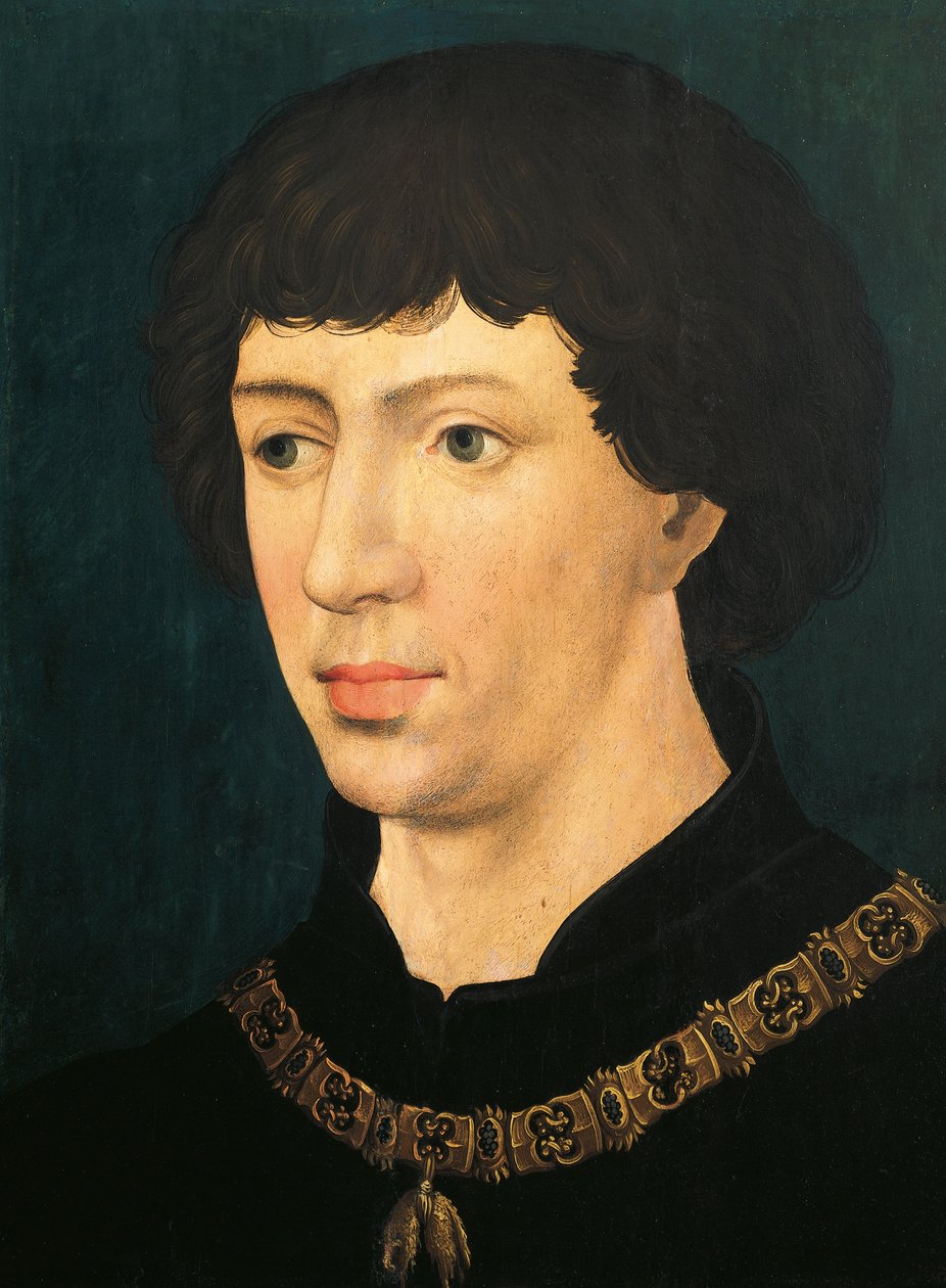 Retrato de Carlos, o Ousado, Duque de Borgonha de Rogier van der Weyden
