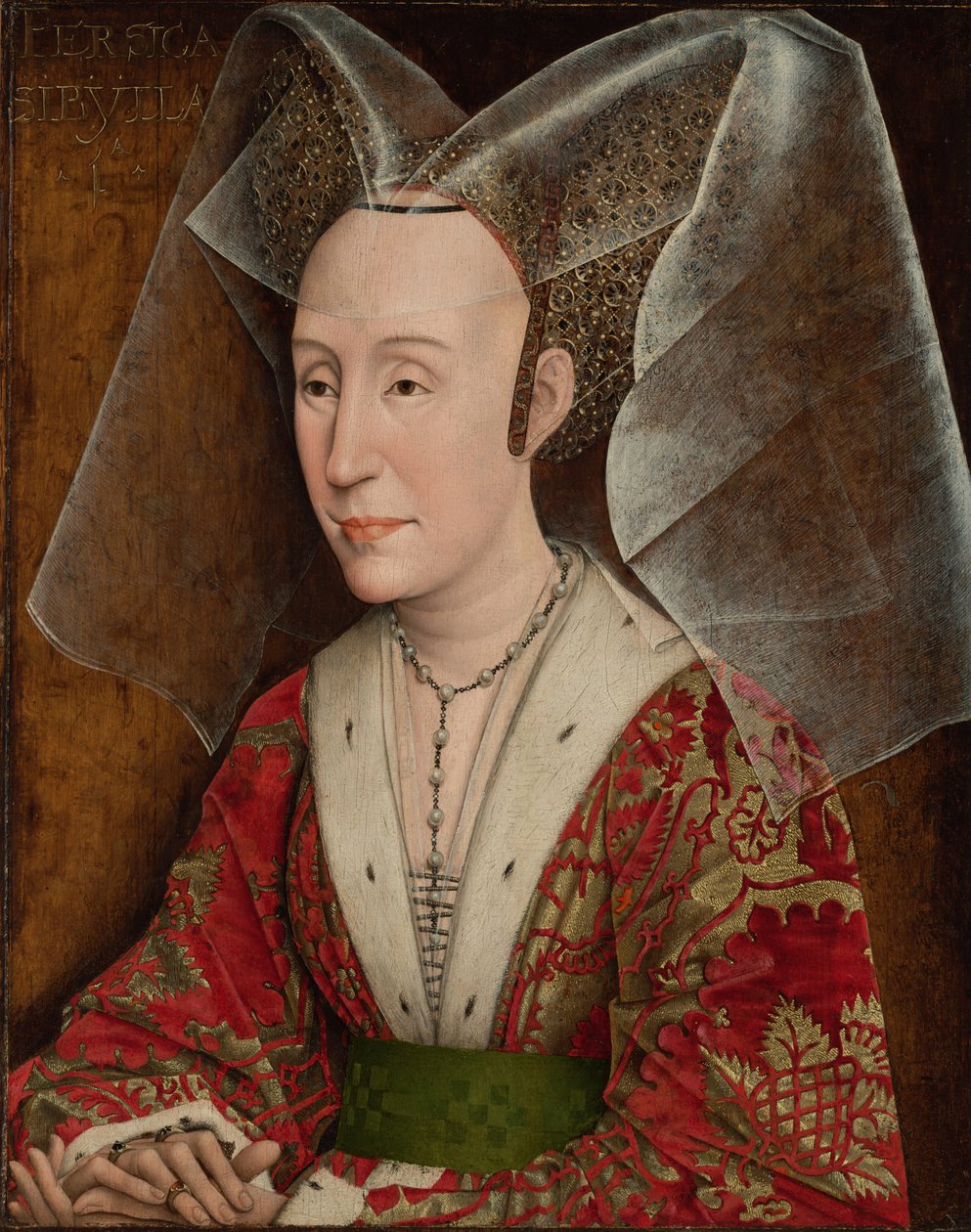 Retrato de Isabel de Portugal, esposa de Filipe III Duque de Borgonha 1397-1471, ca 1450-1475 de Rogier van der Weyden