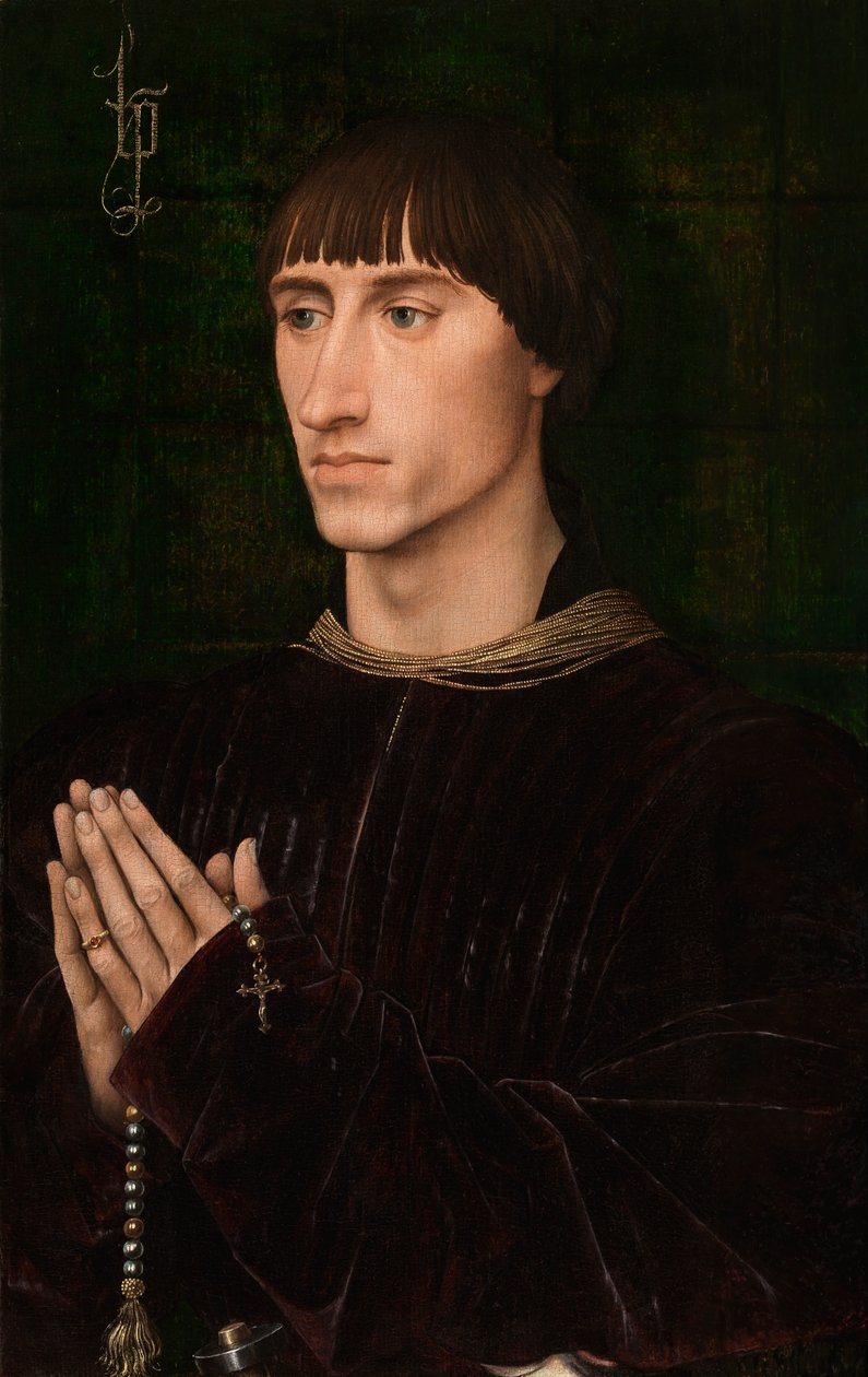 Retrato de Philippe de Croÿ (óleo sobre painel) (par a 471141) de Rogier van der Weyden