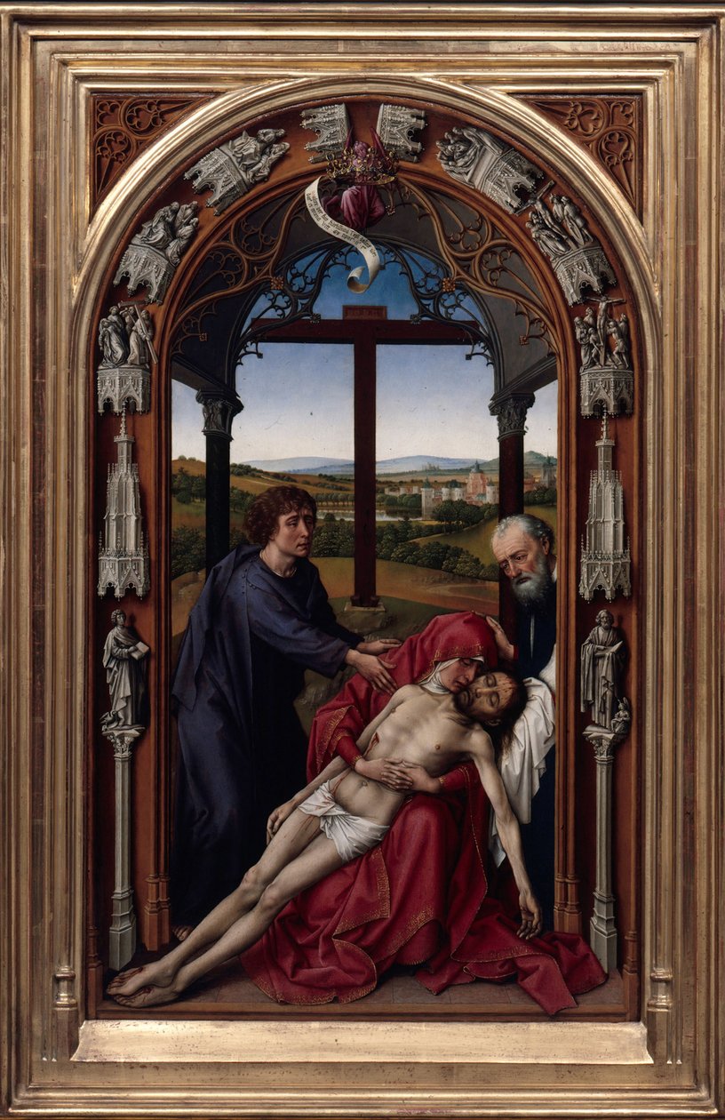 O Altar de Nossa Senhora Altar de Miraflores, c. 1440 de Rogier van der Weyden
