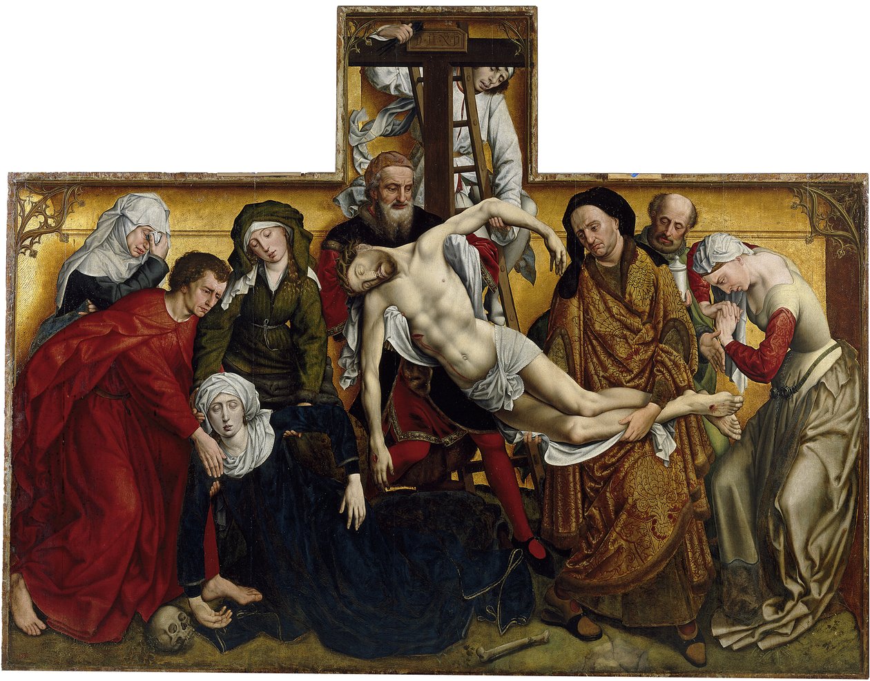 A descida da cruz, ca 1435 de Rogier van der Weyden