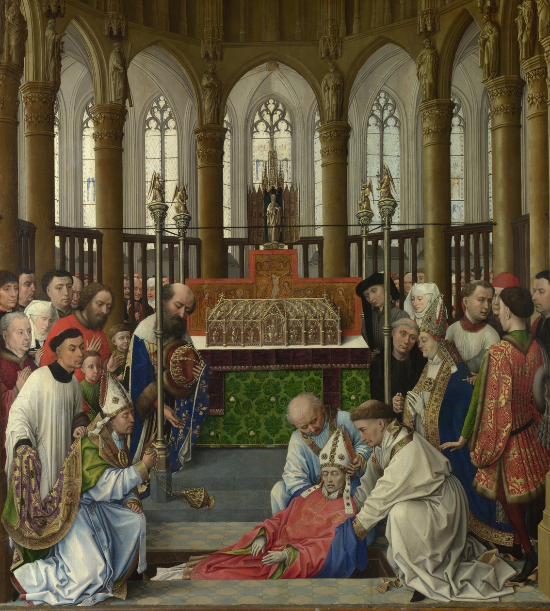 A Exumação de Saint Hubert, 1430 de Rogier van der Weyden