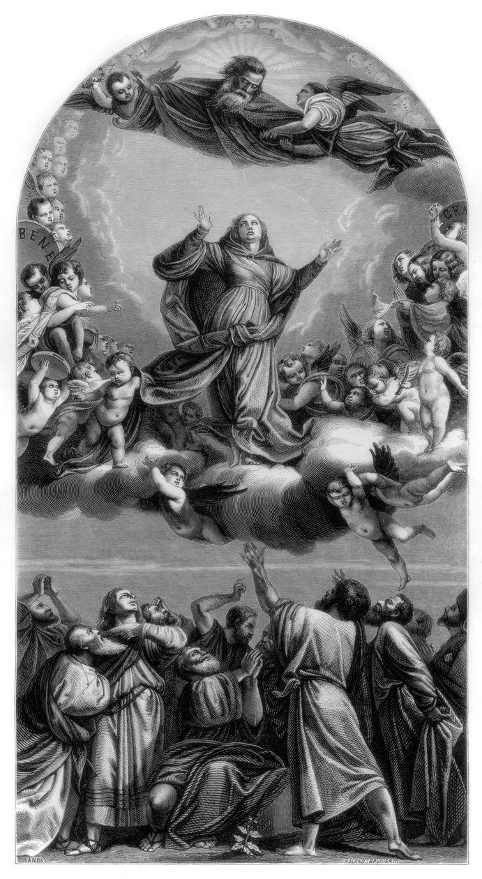Assunção da Virgem, 1516-1518 1870 de Roland Brunier