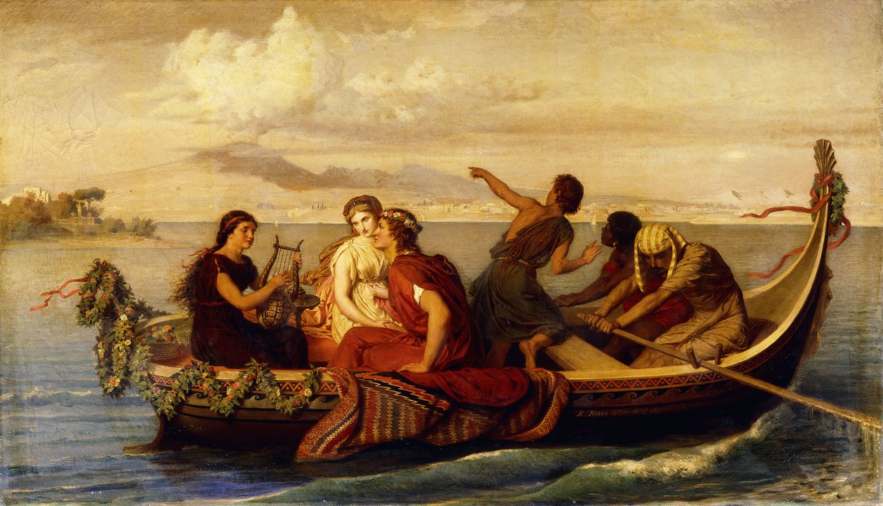Fuga de Pompéia, 1871 de Roland Risse