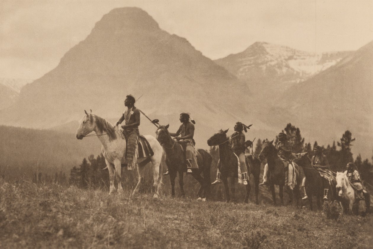 Os Descobridores de Passes, Piegan, Montana, 1913 (foto) de Roland W. Reed
