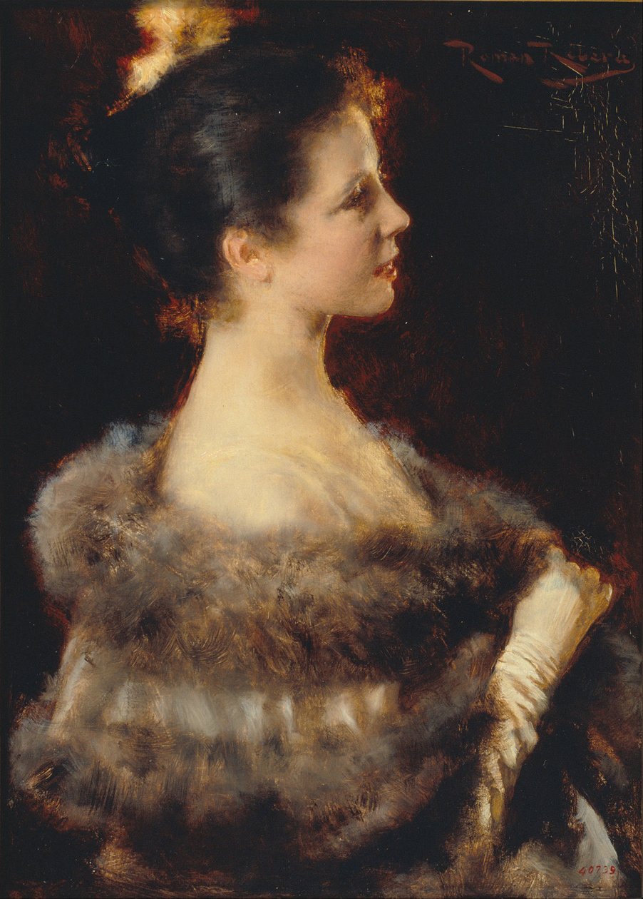 Mulher de vestido de noite de Romà Ribera