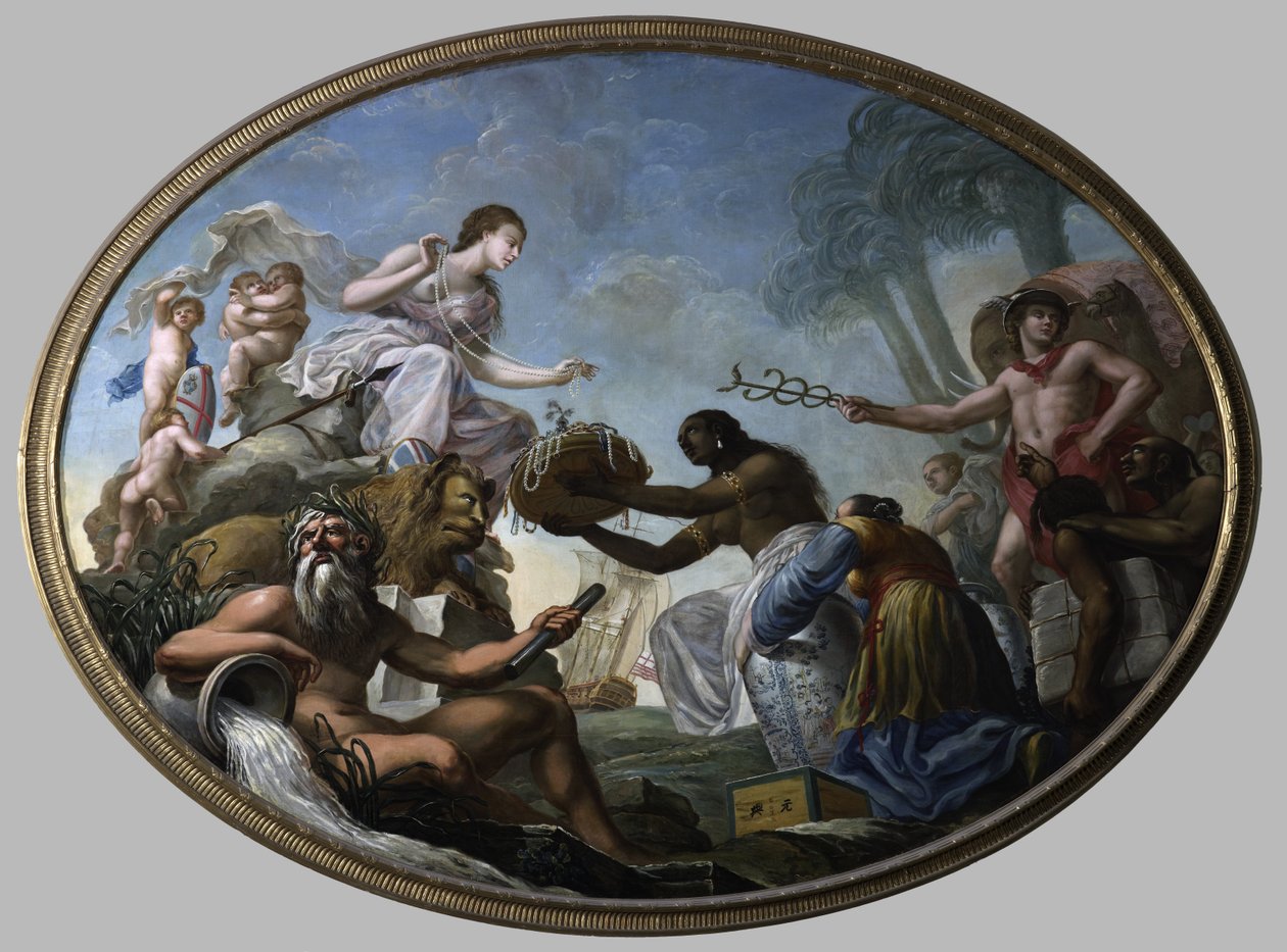O Oriente oferecendo suas riquezas à Britannia de Roma Spiridione