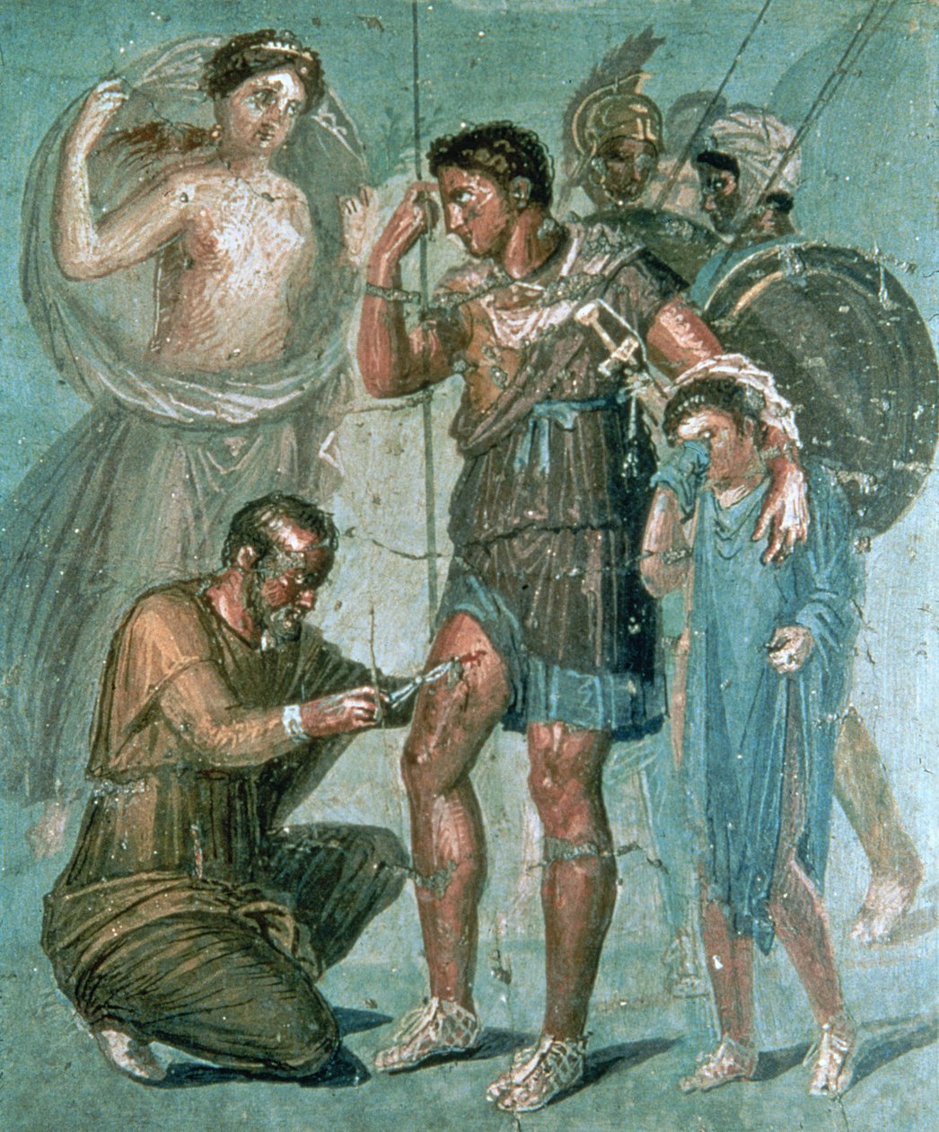 Enéias feridas, de Pompéia de Roman