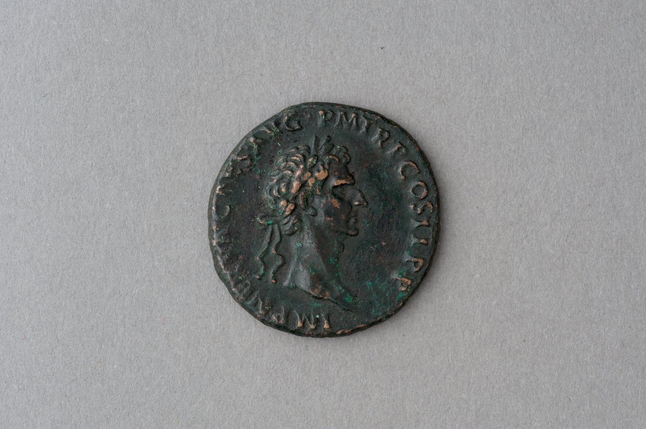 Como Moeda de Nerva (bronze) de Roman