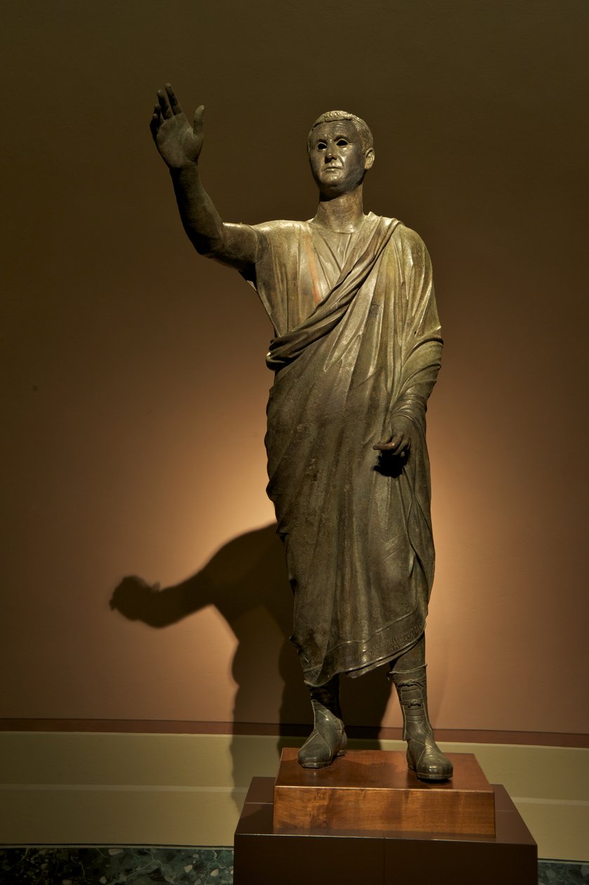 Aule Metele, L&39;Arringatore, O Orador (bronze) de Roman
