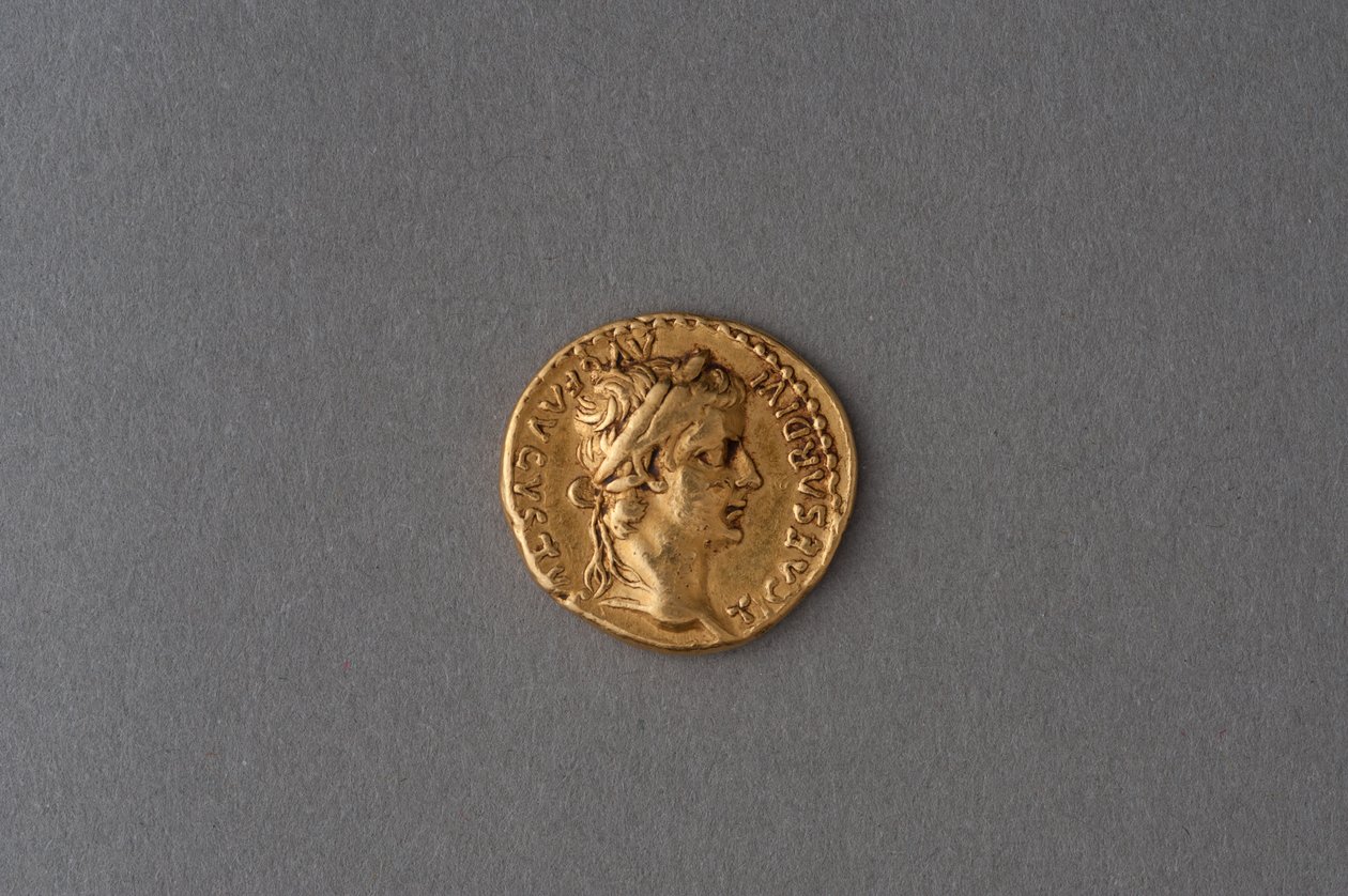 Áureo de Tibério (ouro) de Roman