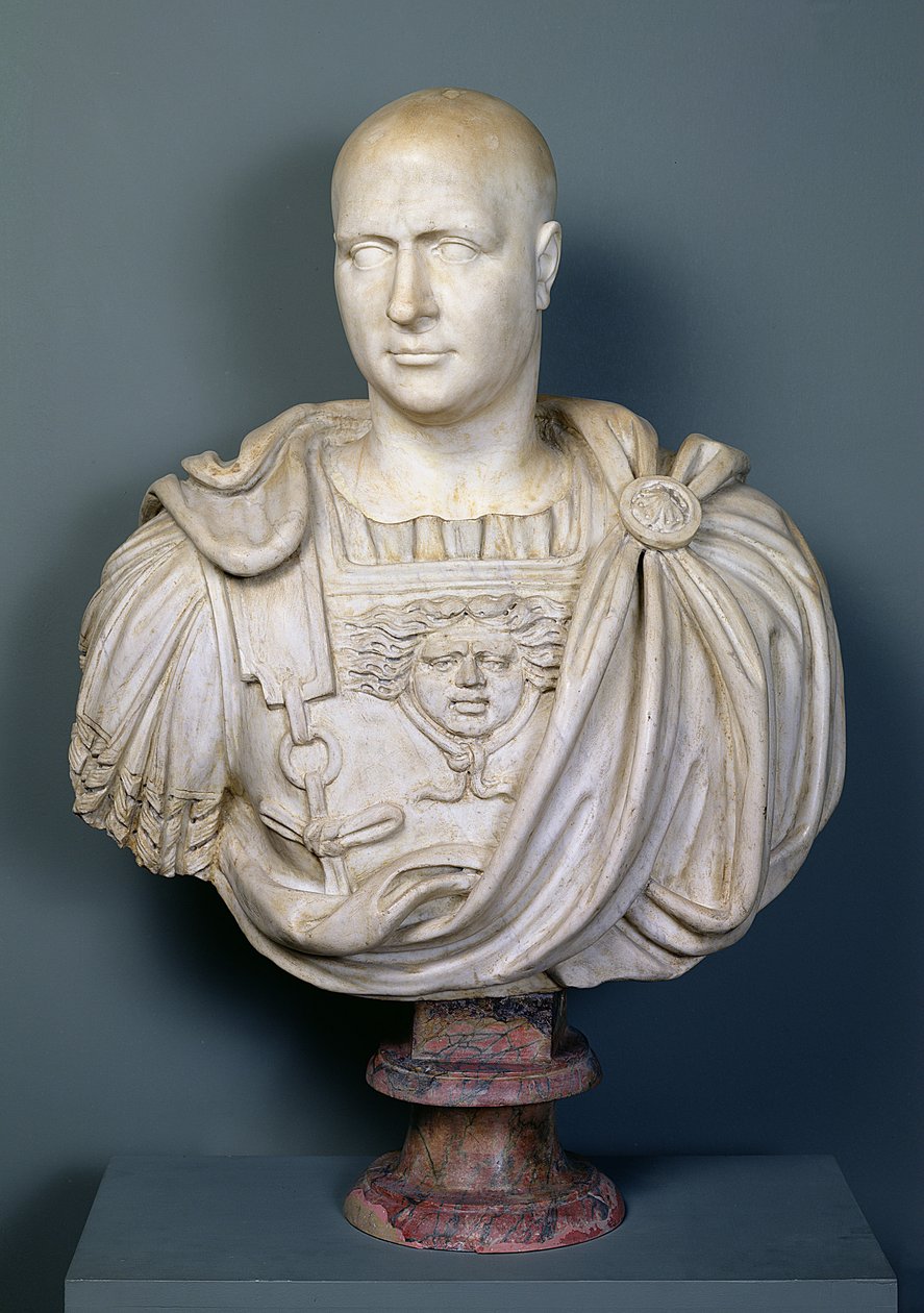 Busto de Scipio &39;Africanus (237-183 aC) (mármore) de Roman