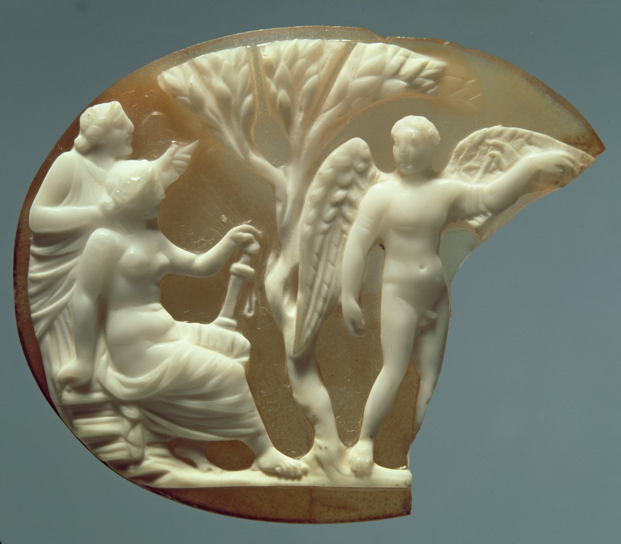 Cameo representando Ícaro e Dédalo, 27 aC-14 dC (sardônia) de Roman