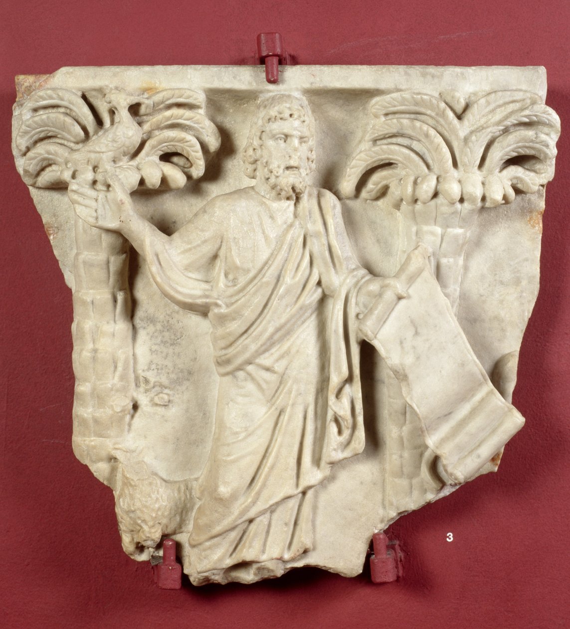 Cristo descrito como um legislador (mármore) de Roman