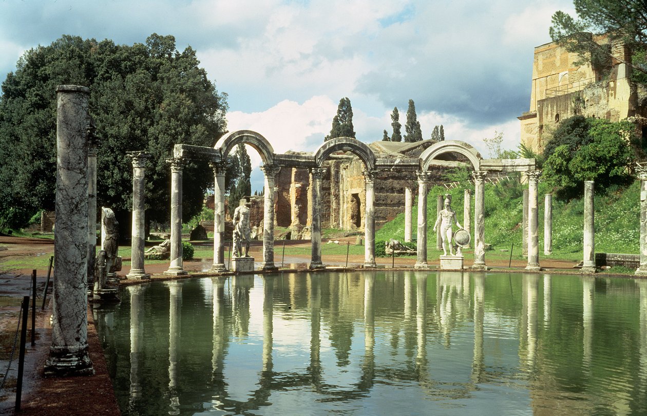 Extremidade curva do canal de Canopus do Sul, 124 dC de Roman