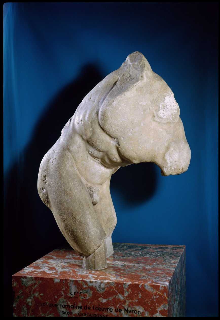 Discobolus, cópia romana (mármore) de Roman