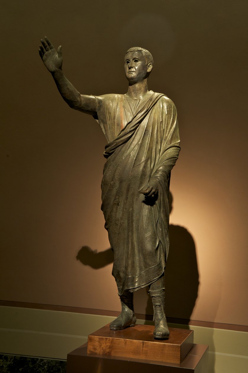 Estátua etrusca de Aule Metele, O Orador (bronze) de Roman