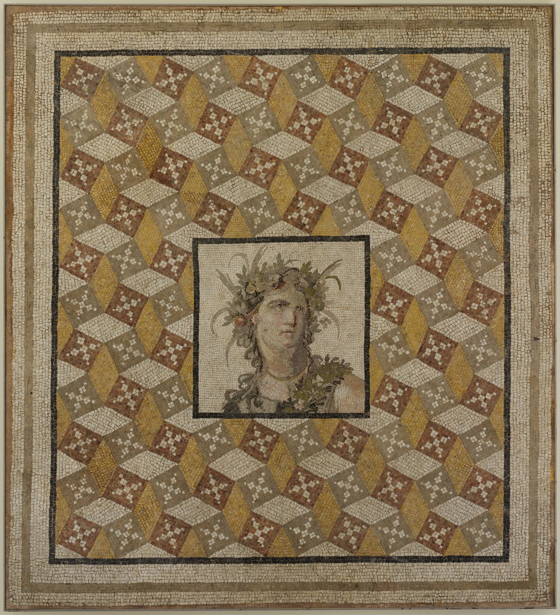 Painel Mosaico (pedra, azulejo e vidro) de Roman