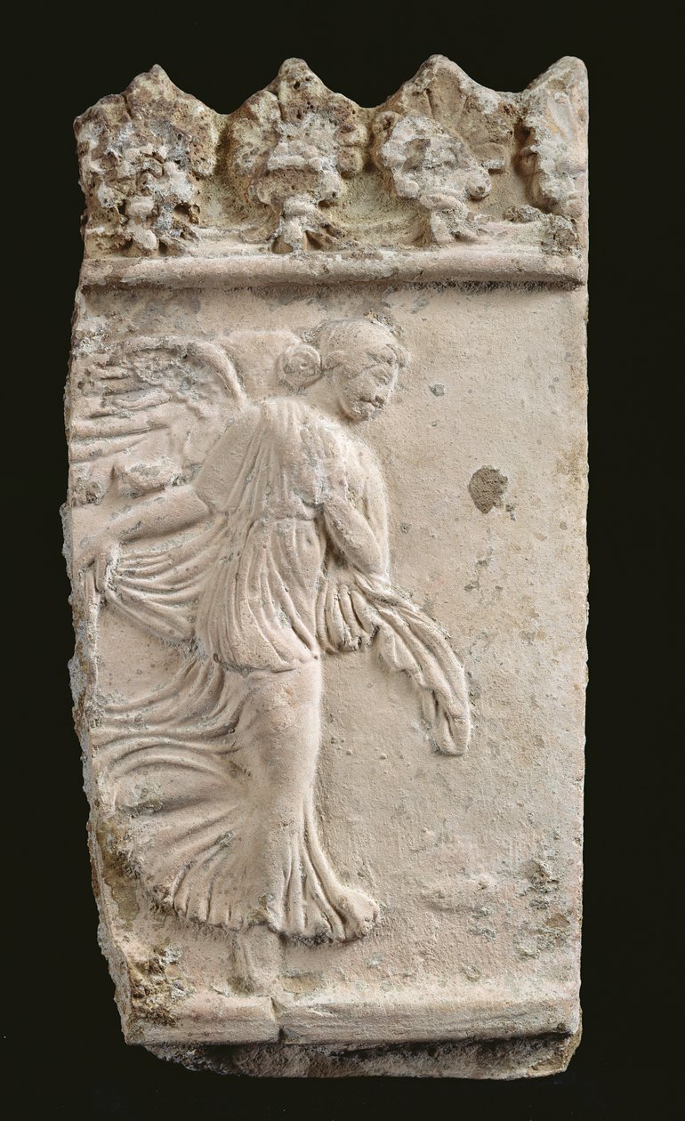Nike dançando, fragmento da placa de Campana, 1º a 2º AD de Roman