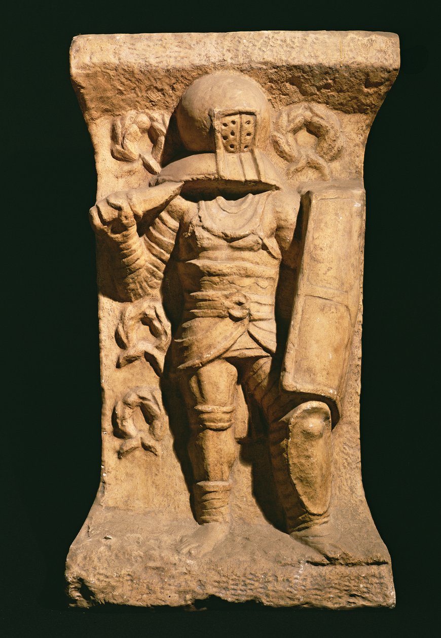 Relevo que descreve um secutor de Roman