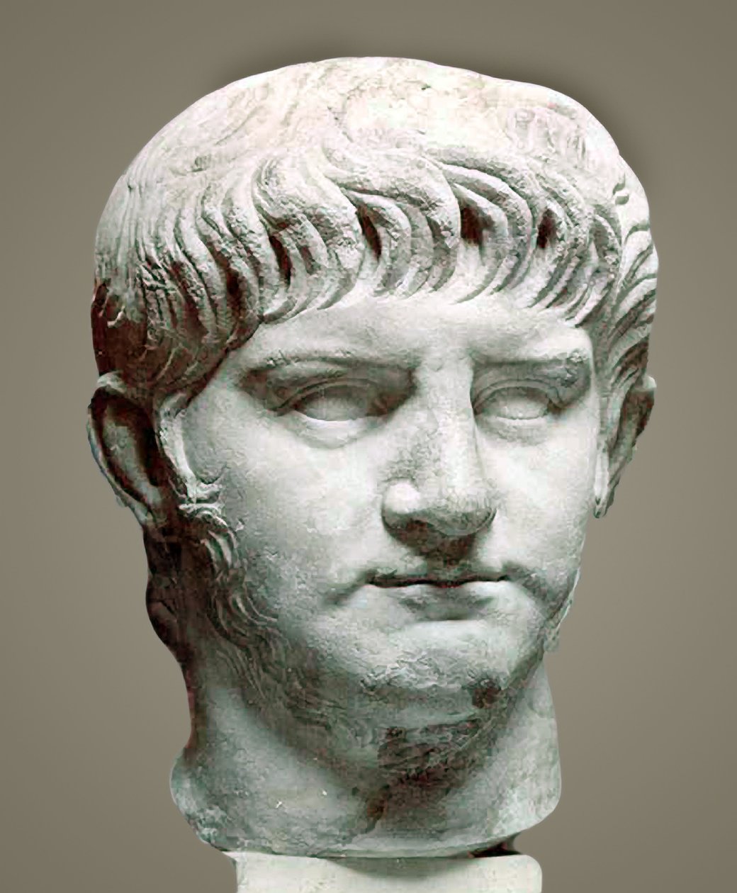Imperador romano Nero, 50 dC (mármore) de Roman