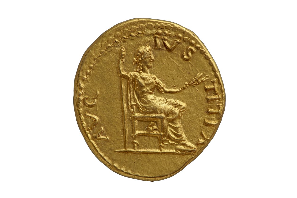 Moeda Imperial Romana de Antiocheia ad Orontem, AD 72-73 (ouro) de Roman