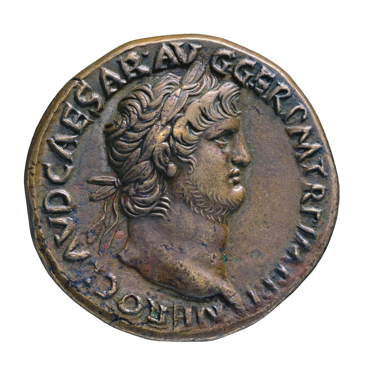 Moeda Imperial Romana de Roma, AD 65 (latão orichalcum) de Roman